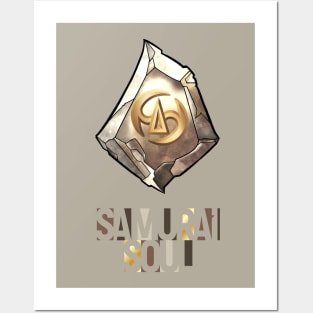 Samurai Soul - FF14 Job Crystal T-Shirt Posters and Art